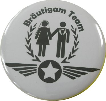 Bräutigam Team badge white